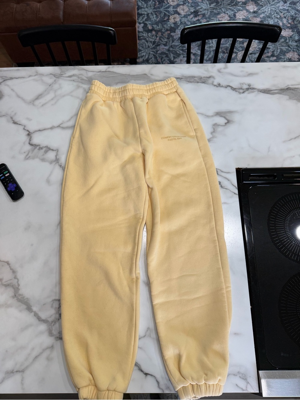 Comfort Colors Pale Yellow Jogger Sweatpants